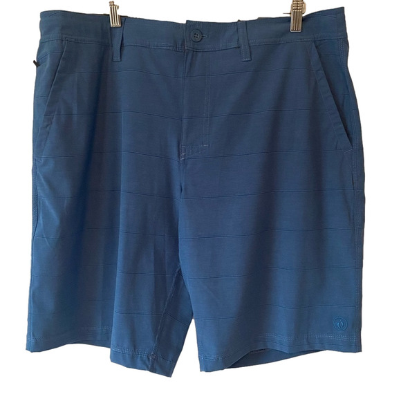 Hang Ten Men's 38 Vallarta Blue Hybrid Quick Drying Swim Resort Short Surfing - Picture 1 of 12